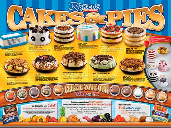 Ritters Build your Own Cake and Pie Poster